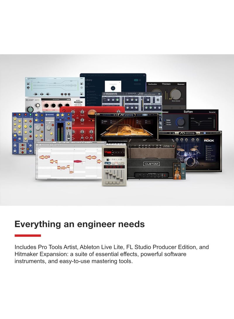 Focusrite Scarlett Solo Studio 4th Gen USB Audio Interface Recording Bundle with Condenser Microphone and Headphones for Music Production Songwriting Vocal Recording and Podcasting - Image 5